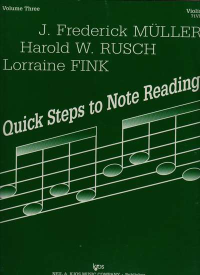 photo of Quick Steps to Note Reading, Vol. 3