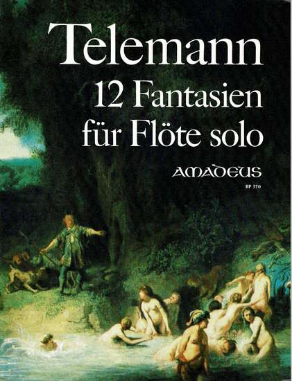 photo of 12 Fantasien fur Flote solo, with Facsimile, TWV 40:2-13