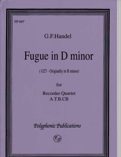 photo of Fugue in d minor (G  27)