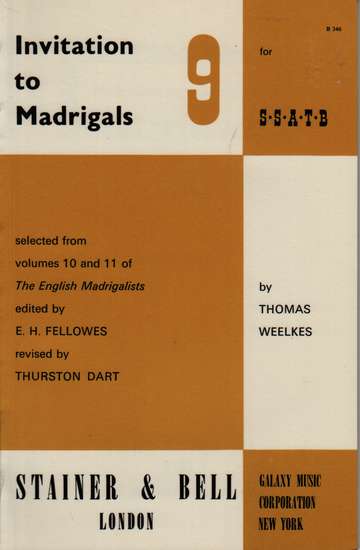 photo of Invitation to Madrigals, Book 9