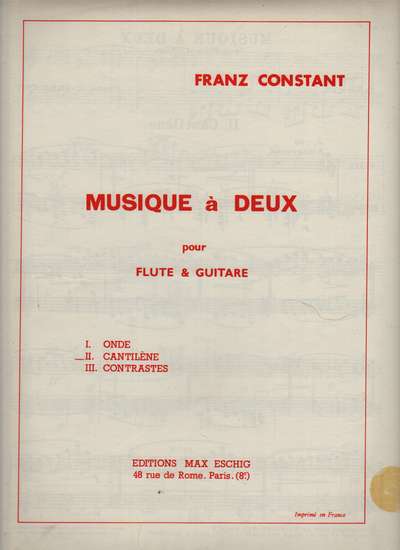 photo of Music à Deux, II Cantilène