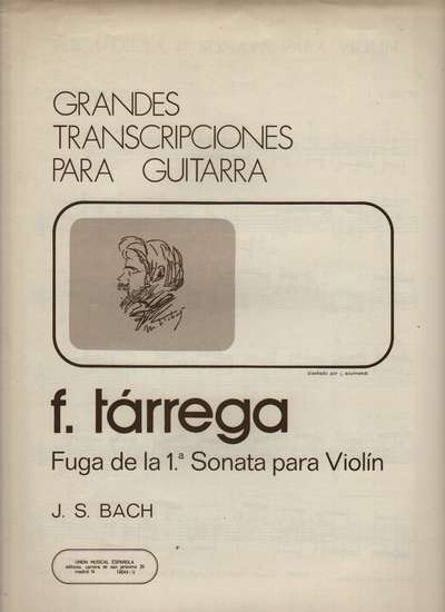 photo of Fuga de la First Sonata para Violin (slightly shopworn)