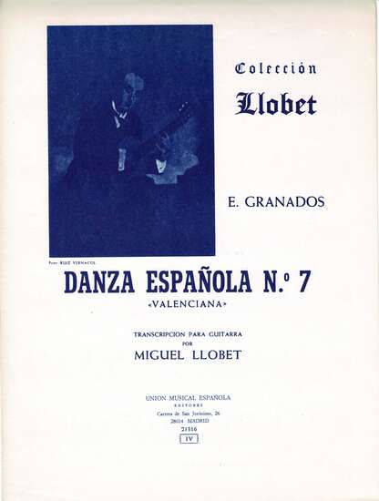 photo of Danza Española No. 7, Valenciana