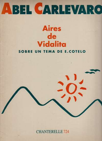 photo of Aires de Vidalita sobre un Tema de E. Cotelo (slightly shopworn)