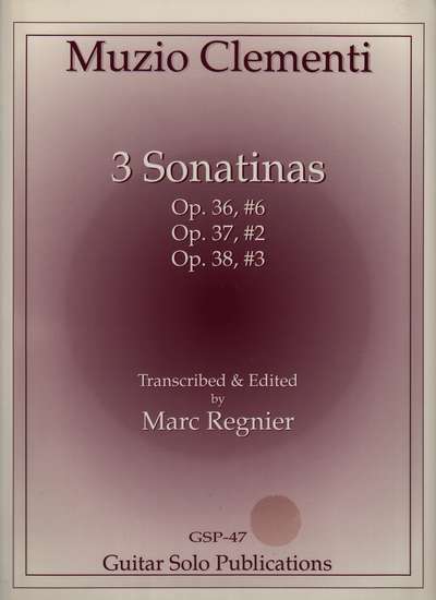 photo of Three Sonatinas, Op. 36, #6; 37, #2; 38, #3