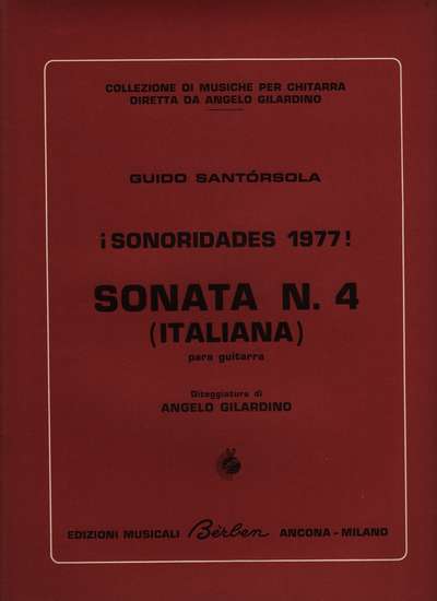 photo of Sonoridades 1977! Sonata N. 4 (Italiana)
