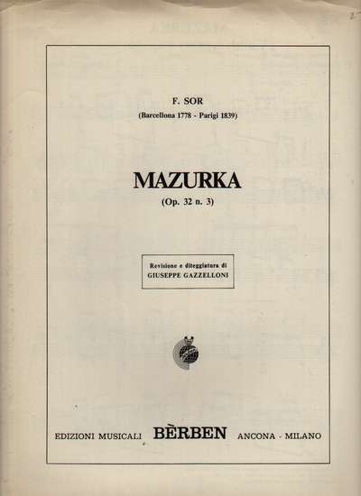 photo of Mazurka, Op. 32, No. 3