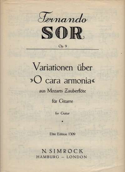 photo of Variationen über O cara armonia, Op. 9