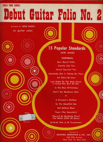 photo of Debut Guitar Folio No. 2