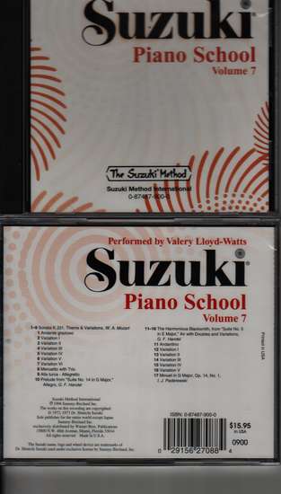 photo of Suzuki Piano School, Vol. 7, Lloyd-Watts, CD