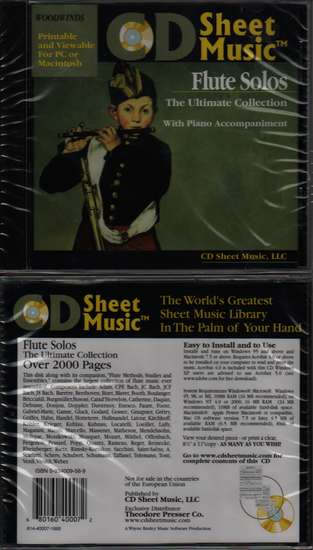 photo of CD Sheet Music, Flute Solos, The Ultimate Collection