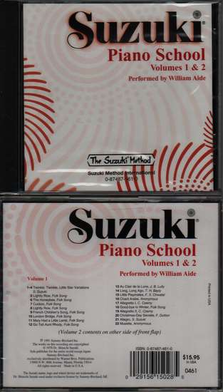 photo of Suzuki Piano School, Vol. 1 & 2, Aide, CD