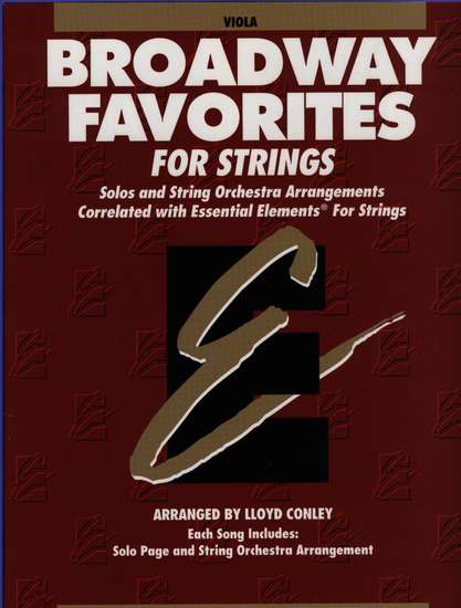 photo of Broadway Favorites for Strings, Viola Book