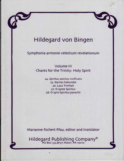 photo of Symphonia armonie celestium revelationum, Vol. III Holy Spirit