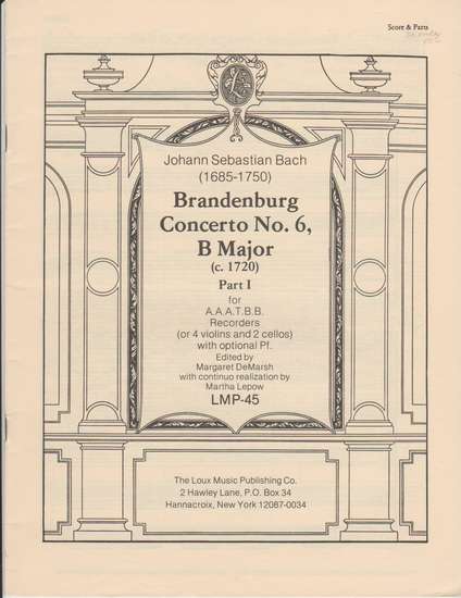 photo of Brandenburg Concerto No. 6. B Major, Part I