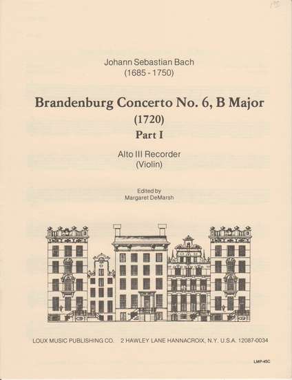 photo of Brandenburg Concerto No. 6. B Major, Part I