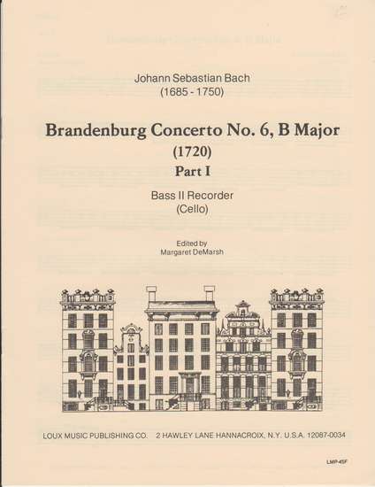 photo of Brandenburg Concerto No. 6. B Major, Part I