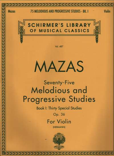 photo of 75 Melodious and Progressive Studies, Op. 36, Bk I