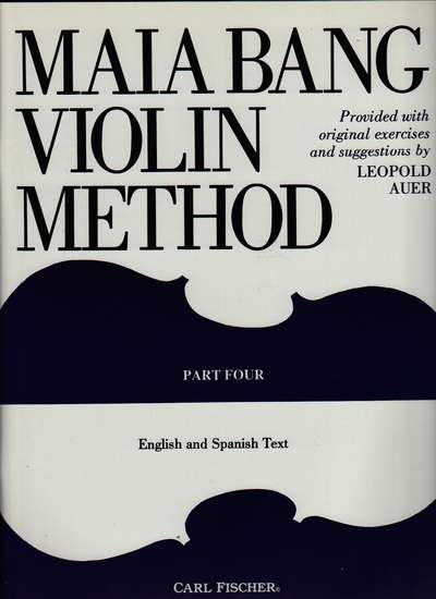 photo of Violin Method, Part IV, English and Spanish Text