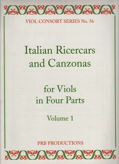 photo of Italian Ricercars and Canzonas for Viols in Four Parts, Vol. 1