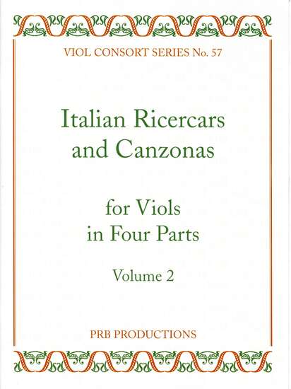 photo of Italian Ricercars and Canzonas for Viols in Four Parts, Vol. 2