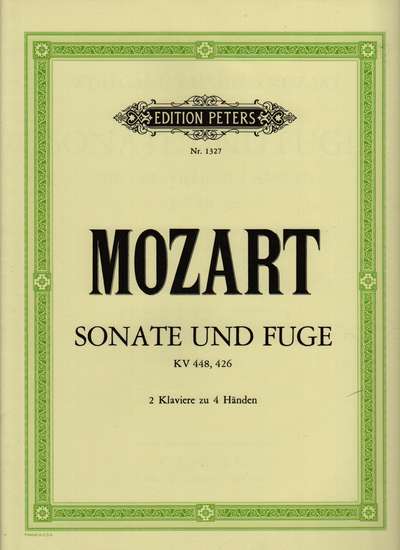 photo of Sonate und Fuge, KV 448, 426, 2klaviere zu 4 Handen
