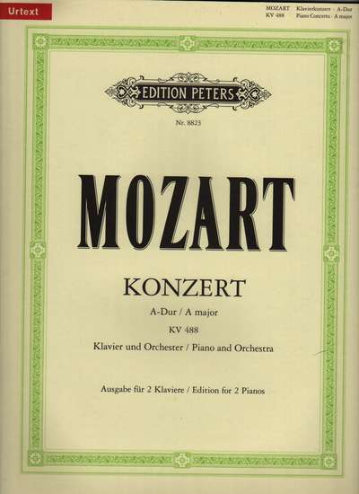 photo of Konzert A-dur, KV 488, edition for 2 Pianos, Urtext