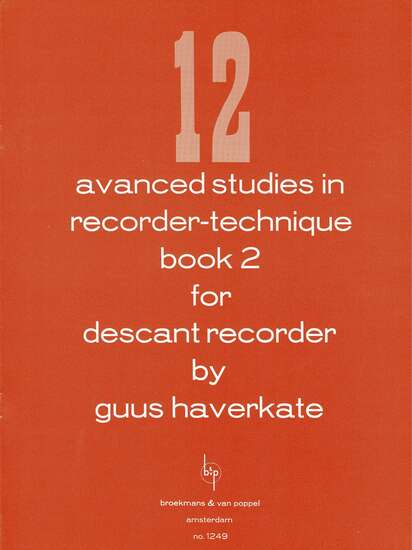 photo of Twelve Advanced Studies in Recorder-Technique, Book 2