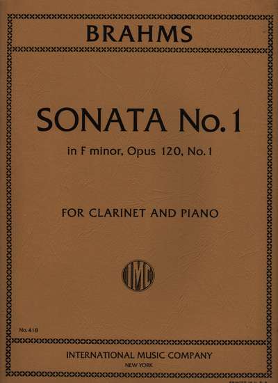 photo of Sonata No. I in f minor, Opus 120, No. 1