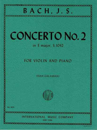 photo of Concerto No. 2 in E major, S. 1042, violin and piano