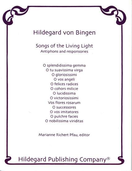 photo of Songs of the Living Light, Antiphons and responsories