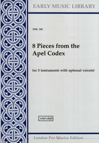 photo of 8 Pieces from the Apel Codex, Versions for Viols