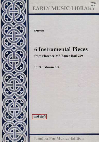 photo of 6 Instrumental Pieces, Version for Viols