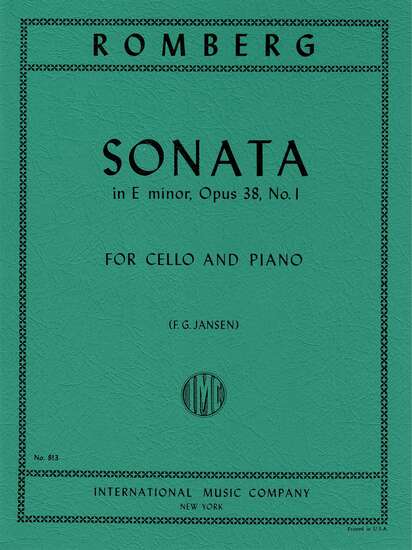 photo of Sonata in E minor, Opus 38, No. 1
