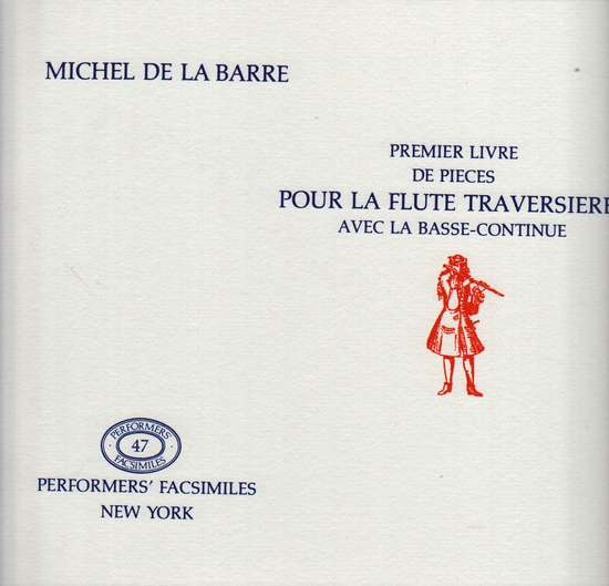photo of Premier Livre de pieces pour la Flute Traversiere, avec la Basse-Continue