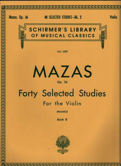 photo of 40 Selected Studies, Op. 36, Bk II