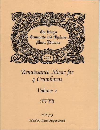 photo of Renaissance Music for 4 Crumhorns, Volume  2