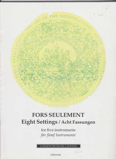 photo of Fors seulement, 8 settings by de la Rue, Divitis, et al for 5 winds or strings