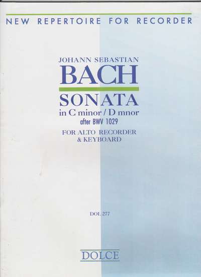 photo of Sonata in C minor/ D minor, after BWV 1029