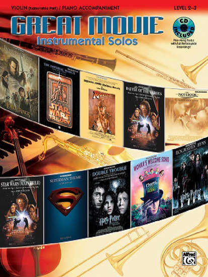 photo of Great Movie Instrumental Solos, Violin with accompaniment and CD