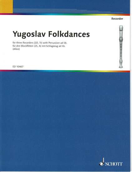 photo of Yugoslav Folkdances for three recorders