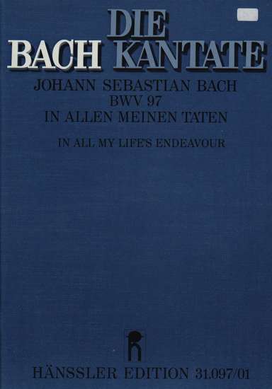 photo of In allen meinen Taten, BWV  97