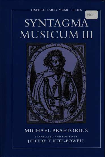 photo of Syntagma Musicum III, translated, hard cover