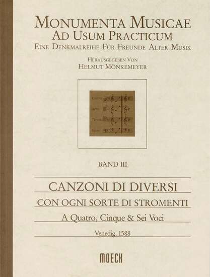 photo of Canzoni di Diversi con Ogni Sorte di Stromenti, A Quatro, Cinque & Sei Voci