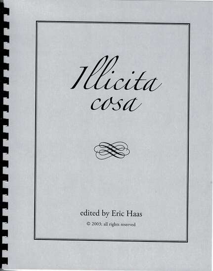 photo of Illicita cosa, Chromatic fantasias, madrigals, and motets for 4-6 recorders