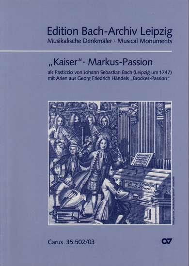 photo of Kaiser Markus Passion, a Pasticcio, Vocal score