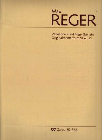 photo of Variationen und Fuge uber ein Originalthema fis-moll, Op. 73