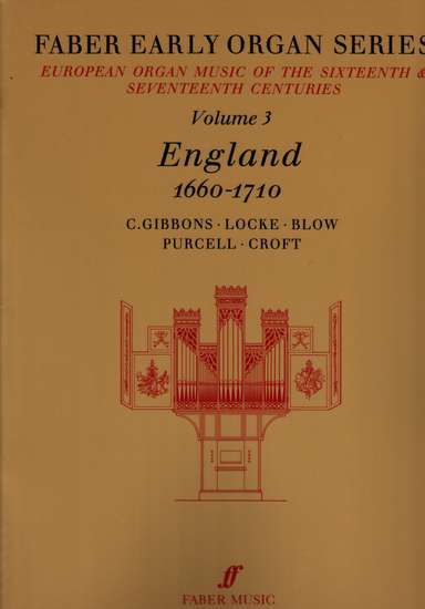 photo of European Organ Music of 16th and 17th cent, Vol 3, England 1660-1710