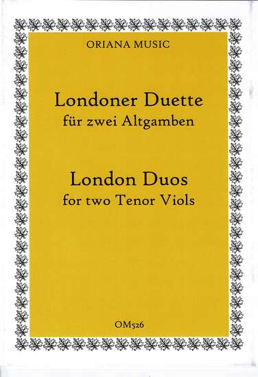 photo of London Duos for two Tenor Viols