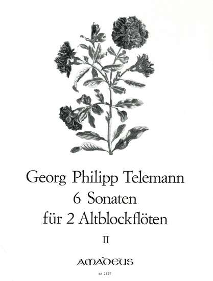 photo of 6 Sonaten for 2 Altos, Vol II, opus 2, No. 4-6, TWV 40:104-106